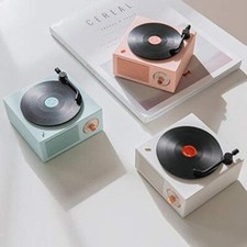 Old Fashioned Bluetooth Speaker Vinyl Record Player Style Classic Cute Gift Girl