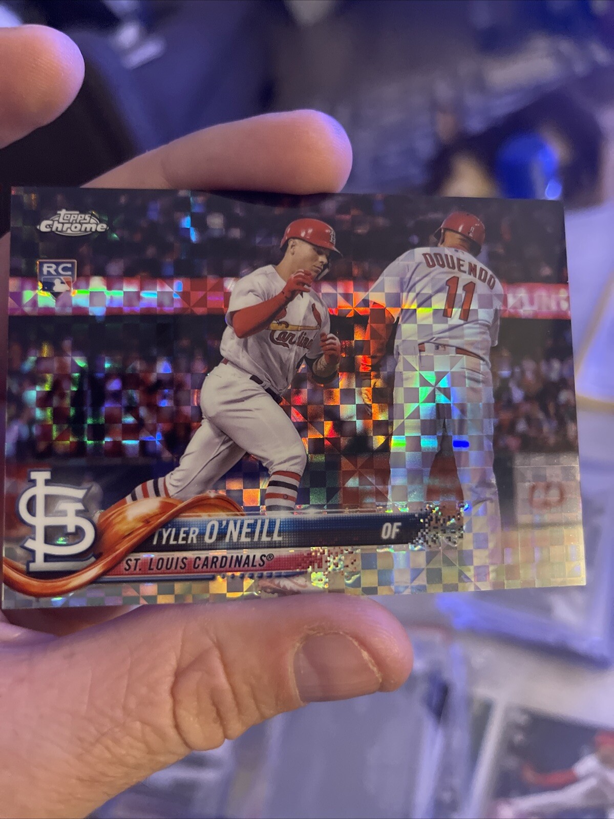 2018 Topps Chrome Update X-Fractor /99 Tyler O'Neill Rookie RC
