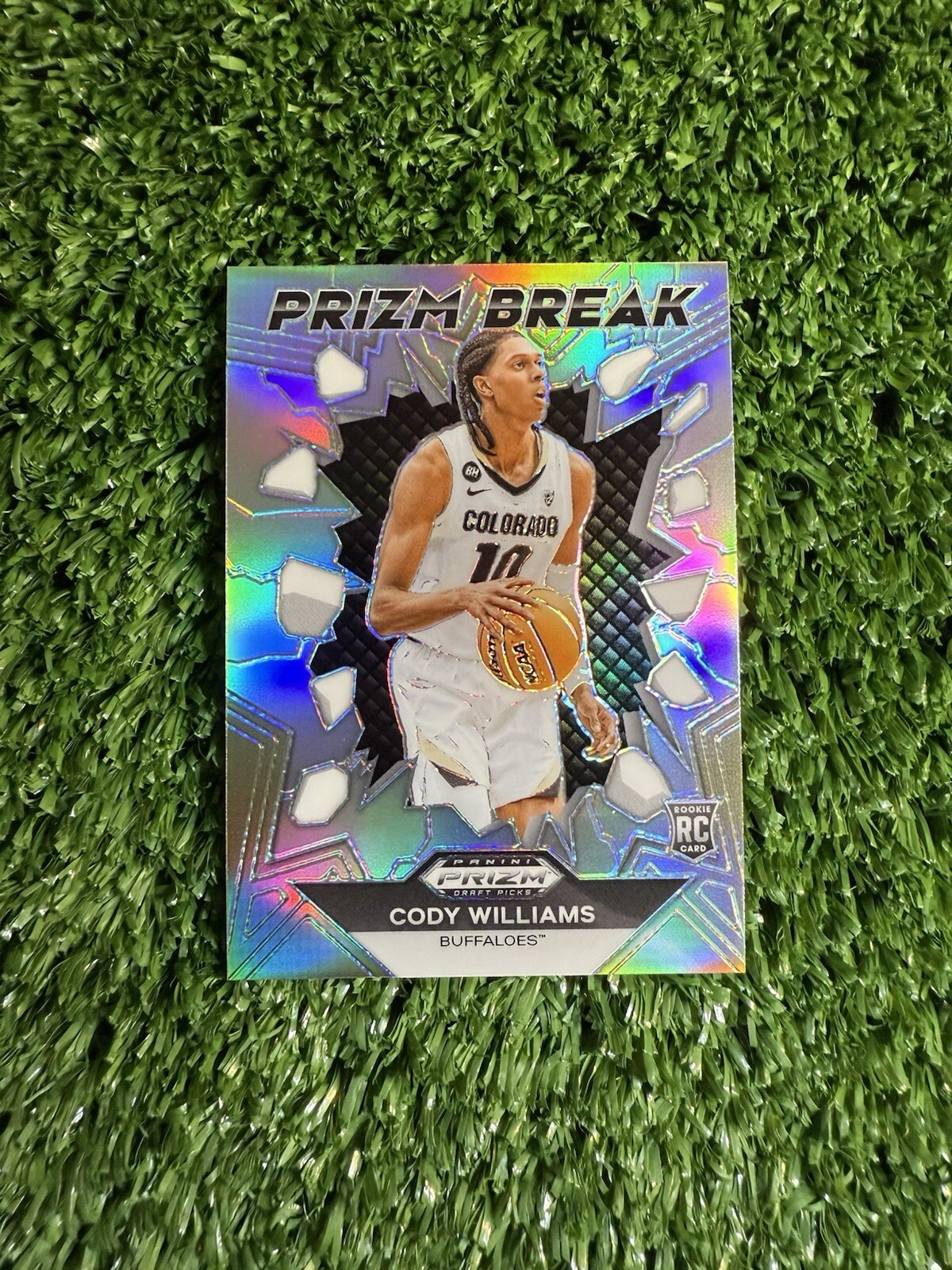 2024-25 CODY WILLIAMS PRIZM DRAFT PICKS #16 PRIZM BREAK SILVER ROOKIE COLORADO