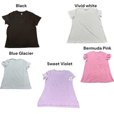 Member's Mark Ladies Essential Soft Short Sleeve Crewneck Tee Choose color SZ