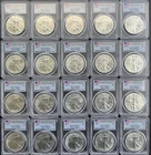 (LOT OF 20) - 2017 $1 AMERICAN SILVER EAGLE PCGS MS70 FIRST STRIKE 1oz COINS