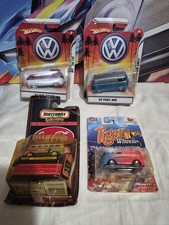 Hot Wheels Matchbox Tiger Wheels Vw Bus Lot Of 4 Diecast