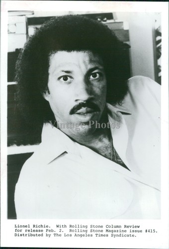 Lionel Ritchie 1985 Los Angeles Lionel Richie Rolling Stone Magazine Historic Vintage ...