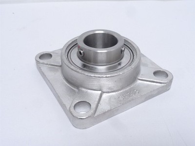 244125 New-No Box; KML SSUCF208-24-P6 Flange Bearing; SS; 1-1/2''ID; 4-Bolt