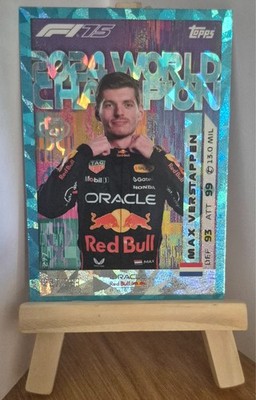 2025 Topps Turbo Attax Max Verstappen 2024 World Champion Blue Parallel 237/299