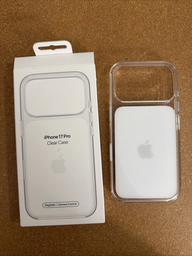 GENUINE Apple Clear Case w/MagSafe & Camera Control For IPHONE 17 PRO 6.3” USED