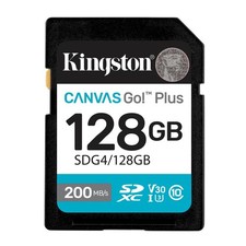 Kingston Canvas Go Plus 128GB Gen4 200MB/s SD Card