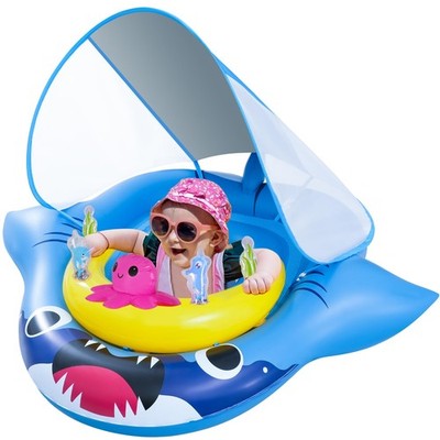 Onory Baby Pool Float with Canopy, Infant Baby Swimming Pool Floats for 6-36 Mon