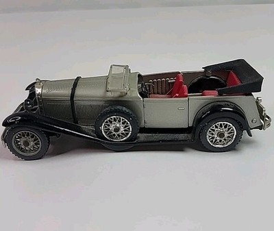 Vintage Solido France Ref 152 Mercedes SS 1928 Diecast Car 1:43 Red Interior