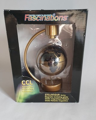 Magnetic Levitating Globe Fascinations Stellanova Series Computer Control - GOLD