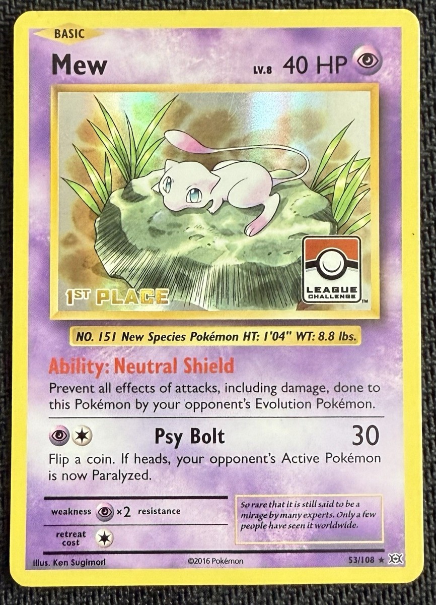 英版ミュウ Pokemon Leagueプロモ 1st PLACE Mew 1st Place - Pokemon League Promo | eBay