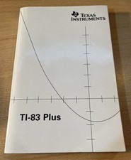 Texas Instruments TI-83 Plus Graphing Calculator Instruction Manual. Free Ship