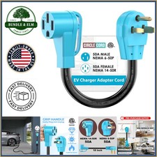 Male to Female NEMA 6-50P to 14-50R Charging Adapter for Electric Vehicles