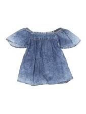 Tucker Tate Girls Blue Short Sleeve Blouse 8