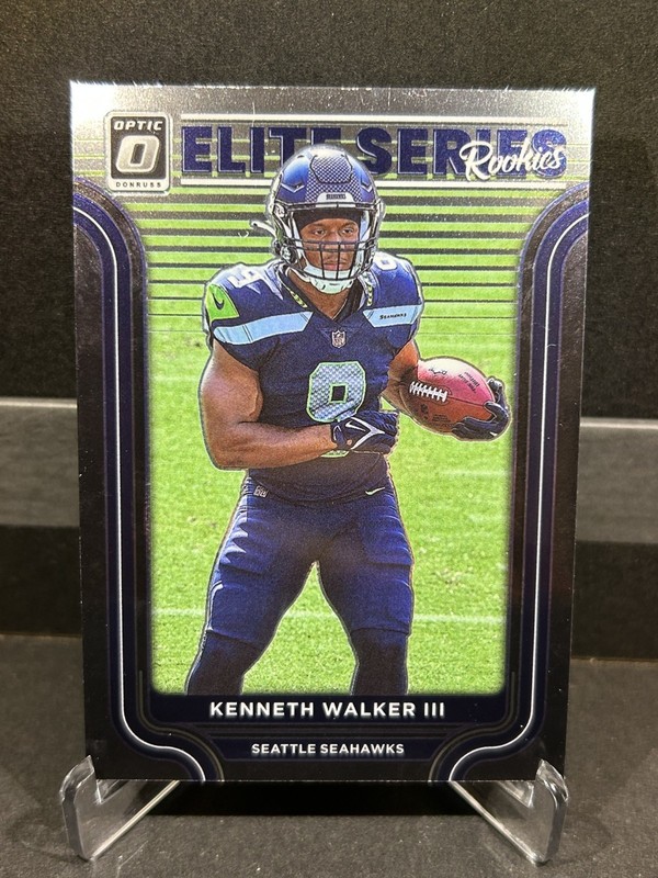 2022 Donruss Optic Football Kenneth Walker III Elite Series Rookies RC Seahawks 