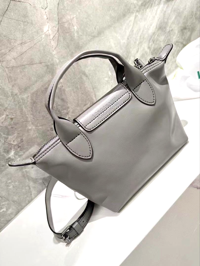 Longchamp Le Pliage Cuir XS Mini 3way Leather Top handle Bag