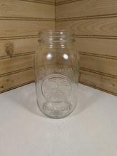 Vintage Golden Harvest Mason Canning Clear Jar Quart Size Made In USA