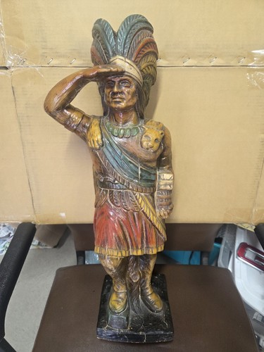 1950's CIGAR STORE INDIAN ALFCO,NY CHIEF COUNTER DISPLAY 26"