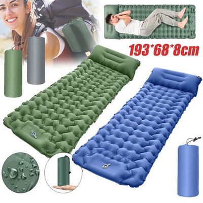 Isomatte selbstaufblasend Camping Luftmatratze Matratze Campingmatte Fußpumpe