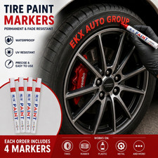 Red Tire Marker Paint Pens 4 Pack Waterproof Car Tire Lettering Ink Red Tire Marker Paint Pens 4 Pack Waterproof Car Tire Lettering Ink