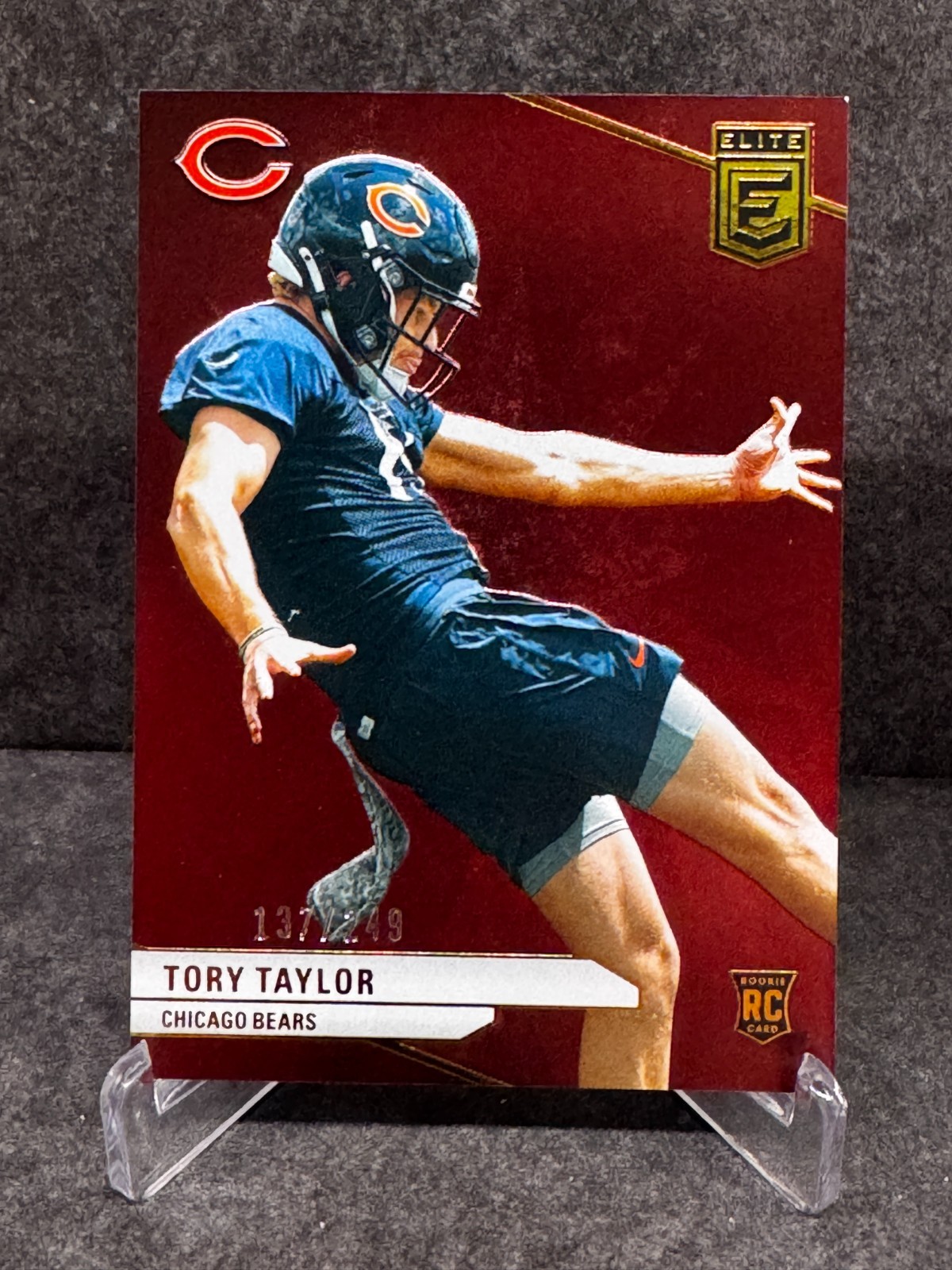 TORY TAYLOR 2024 PANINI DONRUSS ELITE MAROON #101 ROOKIE SSP BEARS /249