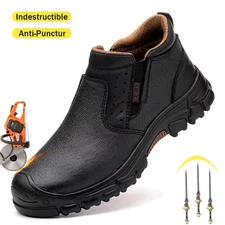 Safety shoes composite toe Men Indestructible Protective Boots safety work shoe