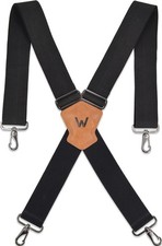 2 Inch Work Suspenders Heavy Duty for Men Hooks