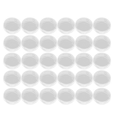 2 Pieces Petri Dish Sample Plate Lab Cell Culture with Lid Specimen Container