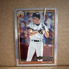 Topps 2022 Series 1 Will Clark #T87C-91 Giants 1987 Chrome Mojo Insert Card