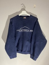 Vintage Navy Porsche Car Brand Essential Themed Crewneck