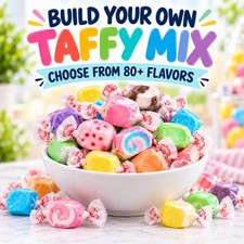 BUILD YOUR OWN Salt Water Taffy Mix-80+ Flavors-Fresh Packed 8oz, 1LB, 3LB, 5LB