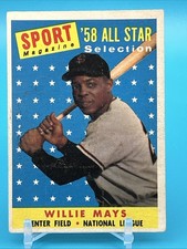 Topps 1958 Willie Mays '58 All Star Selection #486 San Francisco Giants Baseball