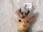 1950s Vintage Christmas Santa Reindeer Japan moveable head Rubber Blue Eyes — photo 7