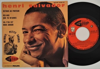 EP 45t HENRI SALVADOR Minnie kleine Maus +3t SALVADOR Zunge 3. Tasche