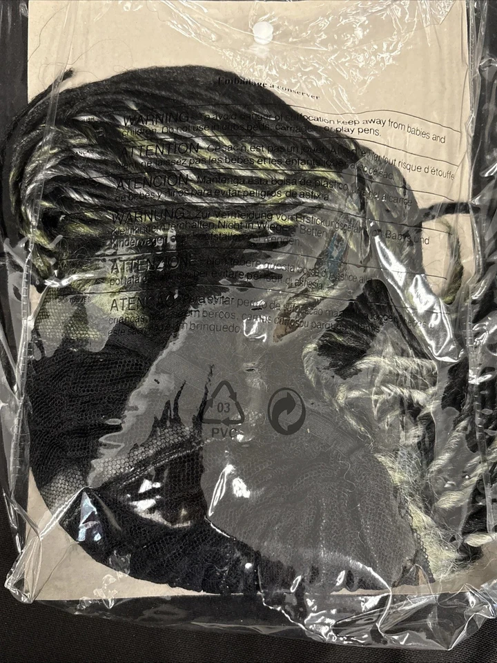 Парик зомби-рокер для взрослых один размер - Изображение 4 из 4