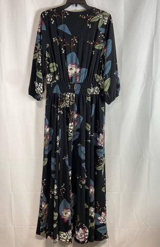 City Chic Womens Black Floral Maxi Dress Size S NWT - Picture 2 of 6