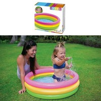 Intex Baby Planschbecken Sunset Swimmingpool Kinder Pool Aufblasbarer Boden 86Cm