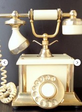 Antique Rotary Telephone Made In Italy French Style Princess Provincial