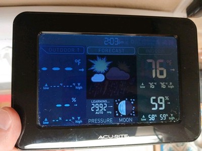 AcuRite 02027 A1-RX Color Weather Station with AC Adapter 