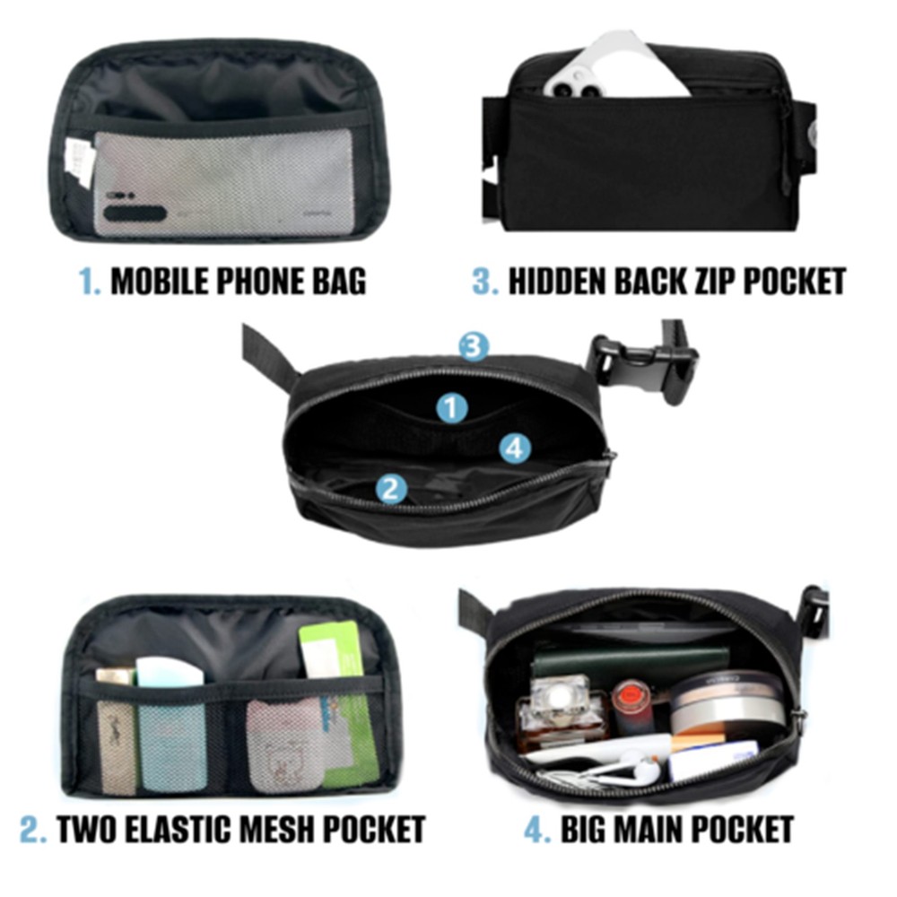 Belt Bag Fanny Pack Crossbody Bags for Women Everywhere Belt Bag Waist Packs New