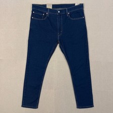 Levi's 512 Jeans NWT Mens 36x29 Slim Taper Dark Wash Stretch Denim Tag 36x30 