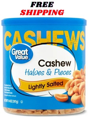 Great Value Lightly Salted Cashew Halves & Pieces, 14 oz New | eBay