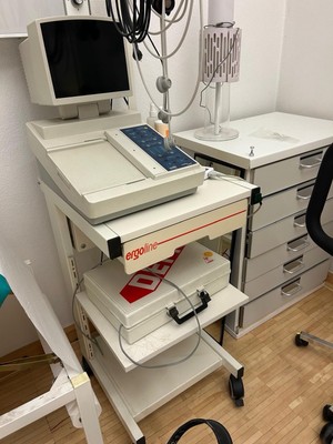 Custo cardio 200 EKG + Ergoline Rollwagen + Fahrradergometer