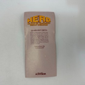 ColecoVision CIB (No Tray) Hero H.E.R.O Game Activision Cart, Box, Manual