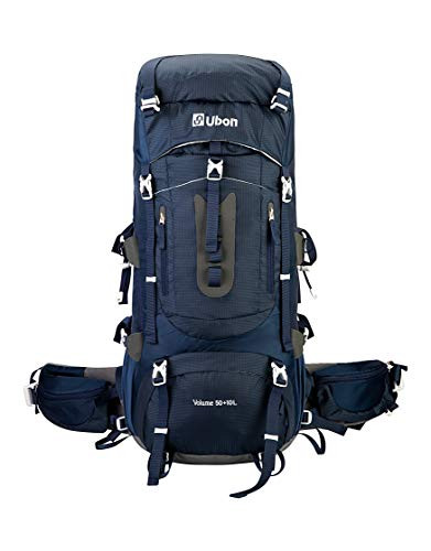 Internal Frame Hiking Backpack Waterproof Camping Backpack with 60L 60l-navy
