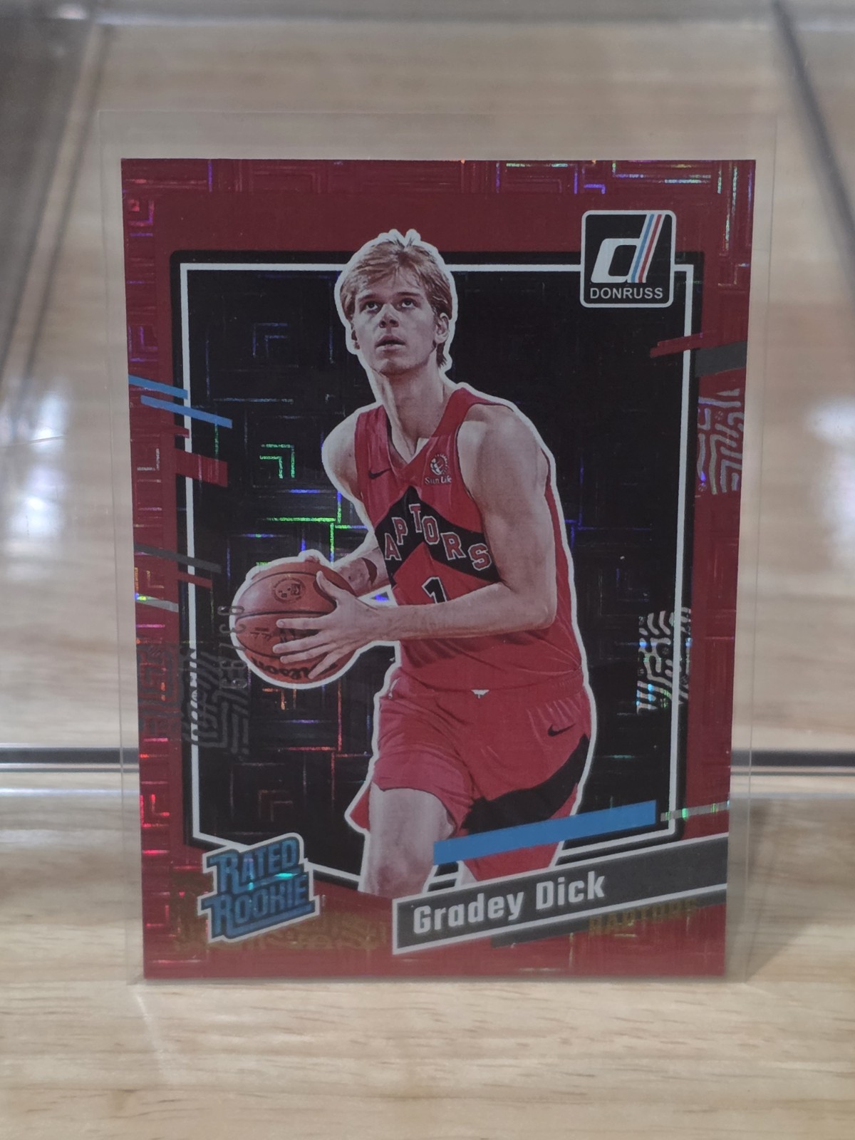 2023-24 Panini Donruss Rated Rookie Choice Red /99 Gradey Dick #247 Rookie RC