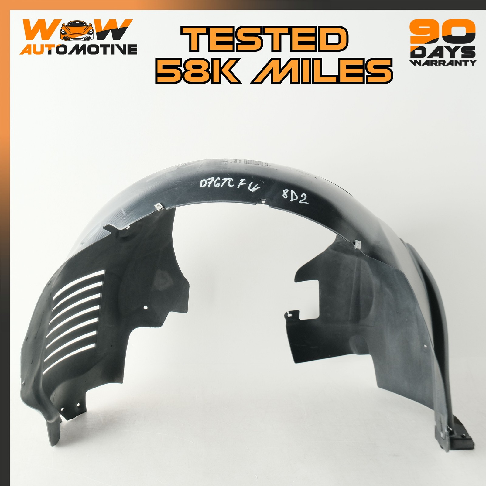 07-11 BENTLEY CONTINENTAL GTC FRONT LEFT DRIVER SIDE SPLASH GUARD MUD FLAP OEM