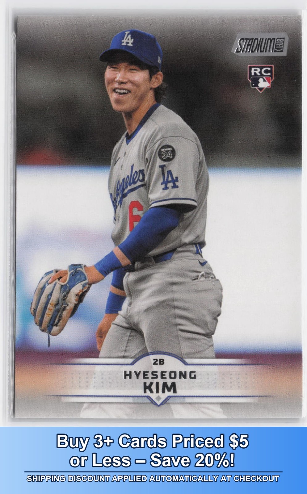 2025 Stadium Club Hyeseong Kim #200 Rookie Los Angeles Dodgers