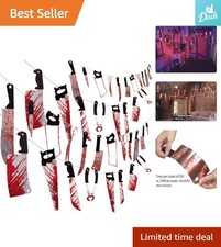 Eerie 4PCS Bloody Garland Banners - Perfect for Halloween Parties  Decorations