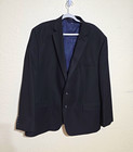 Shaquille O'Neal Mens XL Black 2 Button 50R Coat Blazer